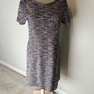 LOFT Multicolor Knit Midi Dress